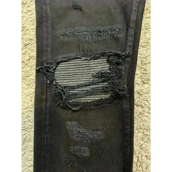 Amiri Leather Patch MX1 Distressed Jeans - Picture 11 of 15